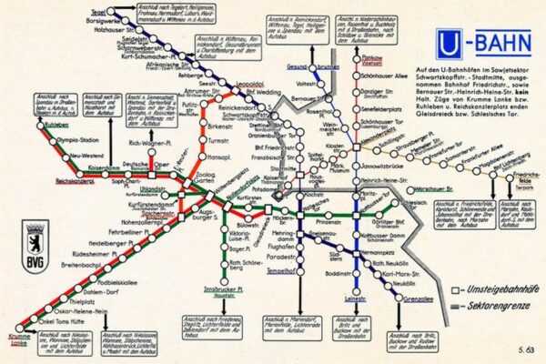 Geschiedenis van de Berlijnse Muur door middel van kaarten - IJzeren